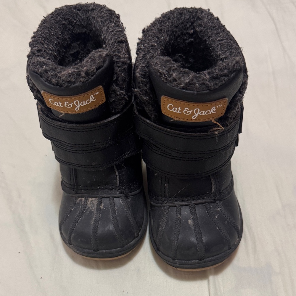 Cat & Jack Toddler Denver Winter Snow Boots Black size 5 Target Toddler Shoes